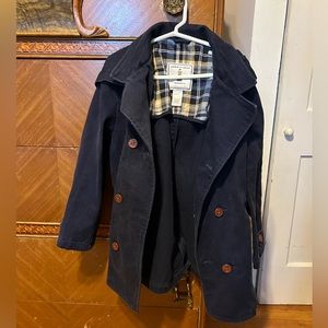 Janie and Jack Boys Blue Cotton Pea Coat Jacket